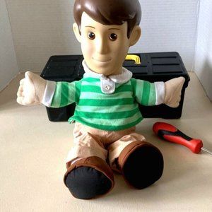 Vintage 1999 Tyco Blue’s Clues Steve Stuffed Plush Vinyl Head - SEE CONDITION